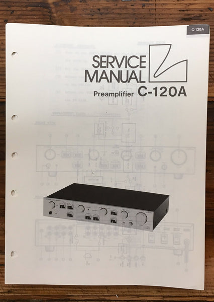 Luxman C-120A C-120 A Preamp / Preamplifier  Service Manual *Original*