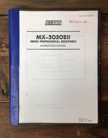 Otari MX-5050 BII Reel to Reel Owner Instruction Manual *Factory Copy*