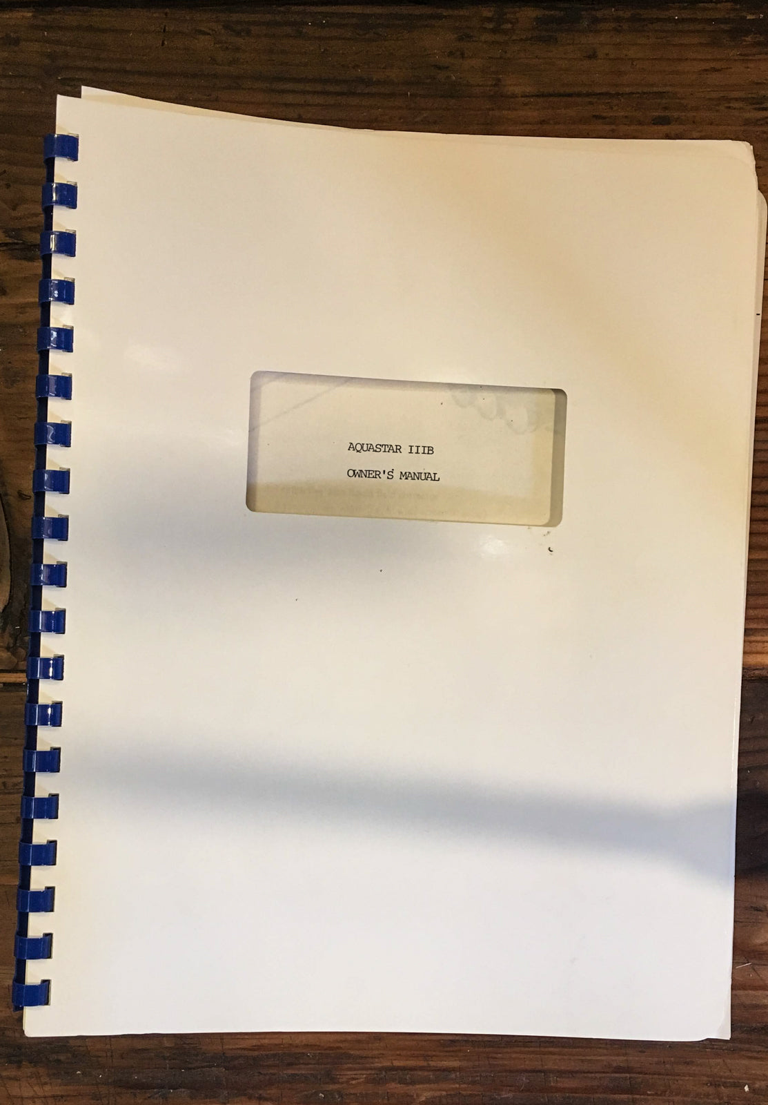 Aquastar Model IIIB 3b III B Projector Owner / User Manual *Original*