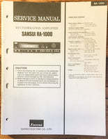 Sansui RA-1000 Amplifier Service Manual *Original*