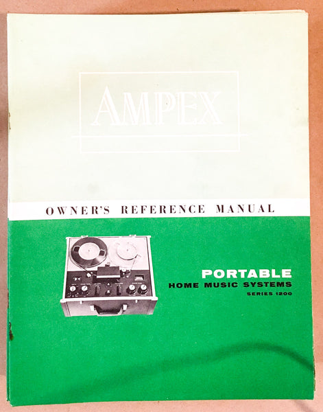 Ampex Model Series 1200 Tape Player Owners / User Manual *Original* #1