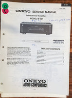 Onkyo M-501 Amplifier  Service Manual *Original*