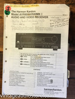 Harman Kardon AVR80 AVR-80 MK II   Service Manual *Original*