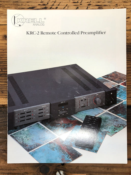 KRELL KRC-2 Preamp / Preamplifier  3 pg Dealer Brochure *Orig*