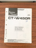 Pioneer CT-W450R Cassette Service Manual *Original* #2