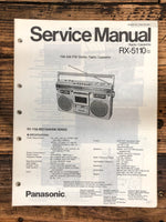 Panasonic RX-5110 Radio / Boombox  Service Manual *Original* #1