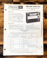 Philco Ford QT-95 QT95 Radio Service Manual *Original*