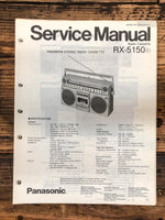 Panasonic RX-5150 Radio / Boombox  Service Manual *Original*