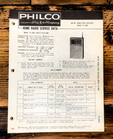 Philco Ford PT-804 PT804 Radio Service Manual *Original*