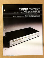 Yamaha T-760 Tuner  Dealer Brochure *Original*