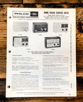 PHILCO R512 R514 R701 R703 R755 Radio Service Manual *Original*