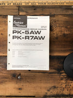 Pioneer PK-5 AW 5AW PK-R7AW Cassette Add. Service Manual *Original*