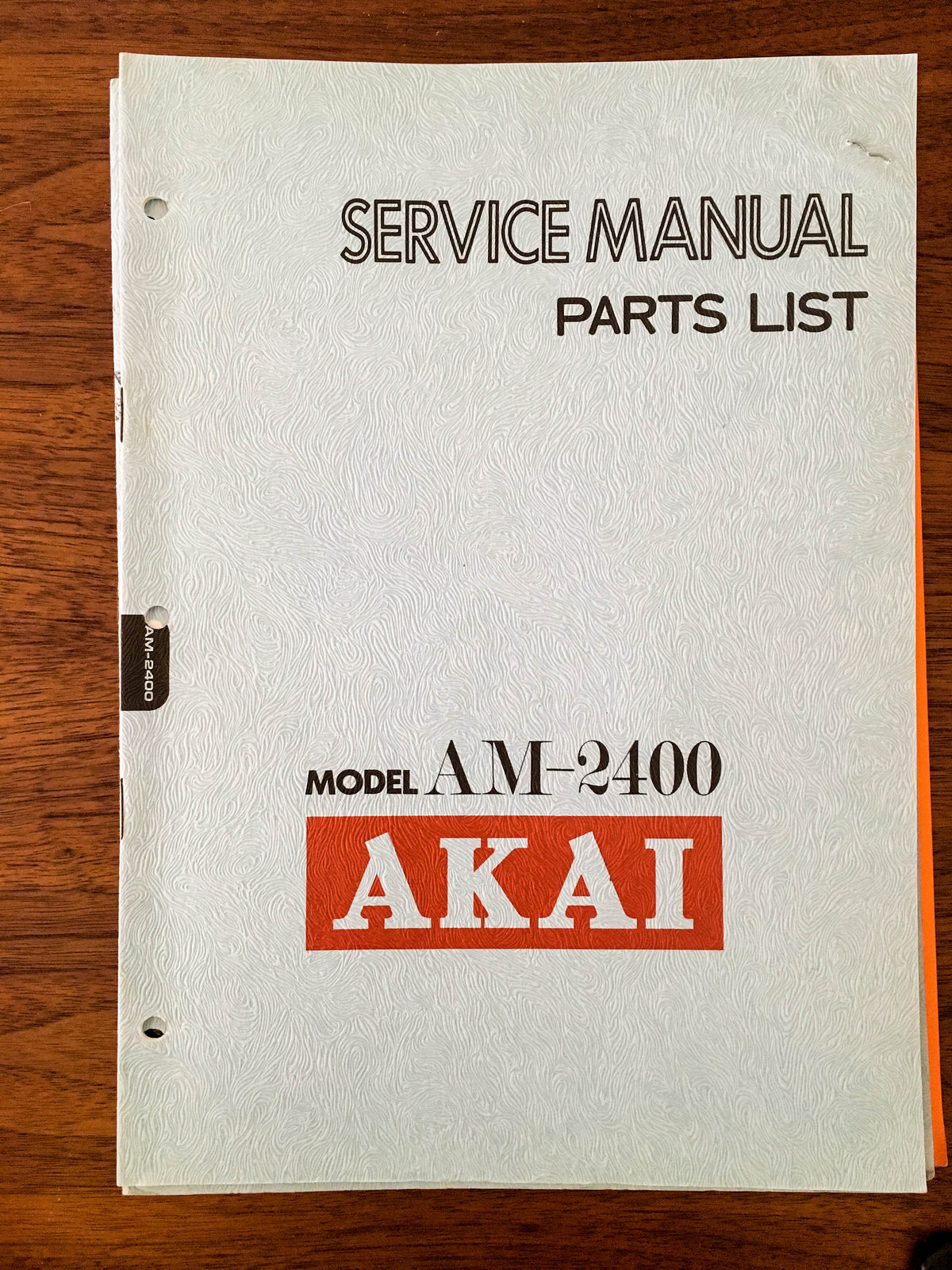 Akai AM-2400 Amplifier Service Manual *Original*