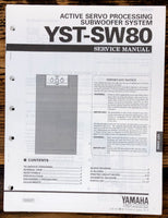 Yamaha YST-SW80 Subwoofer Service Manual *Original*