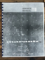 Marantz Model 110 Tuner Service Manual *Copy*