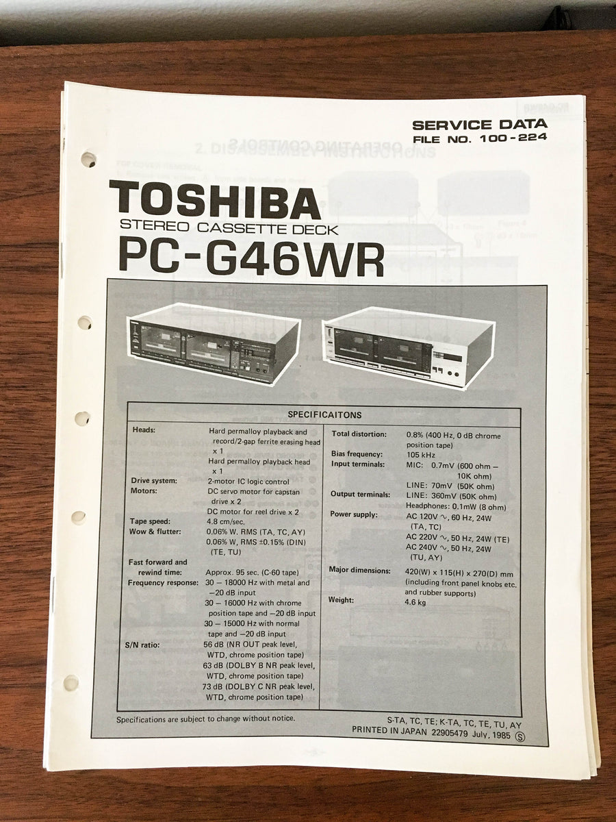 TOSHIBA STEREO CASSETTE Deck PC-G30 EUR 55,00 - FR TOSHIBA STEREO CASSETTE Deck PC-G30 EUR 55,00 - FR