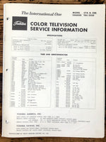 Toshiba C7A C8A TAC-3350 TV / Television Service Manual *Original* #2