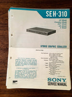 Sony SEH-310 Equalizer Service Manual *Original*