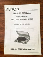 Denon DP-15F Turntable / Record Player Service Manual *Original*