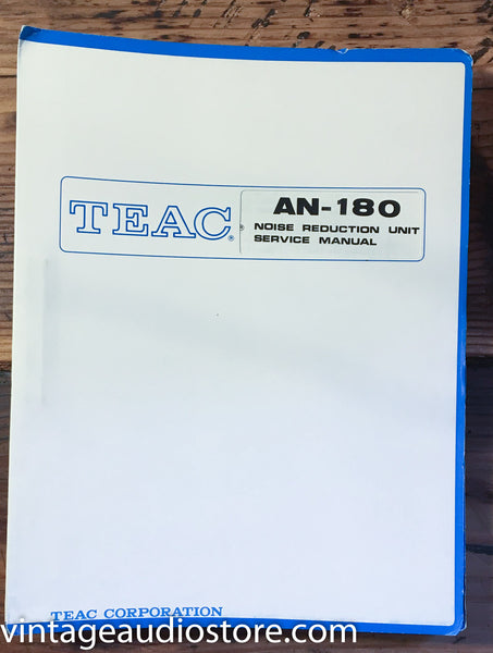 Teac AN-180 Noise Reduction  Service Manual *Original*