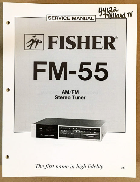 Fisher FM-55 Tuner Service Manual *Original*