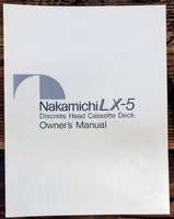 Nakamichi LX-5 Cassette  Dealer Brochure *Original*