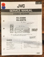 JVC RX-308 RX-309 BK TN Receiver Service Manual *Original*