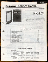 Sharp HK-25S Karaoke Service Manual *Original*