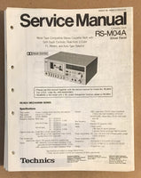 Technics / Panasonic RS-M04A   Service Manual *Original*