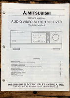 Mitsubishi M-AV3 Amplifier Service Manual *Original*