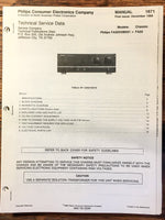 Philips FA-50 Amplifier  Service Manual *Original*