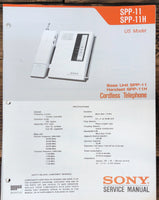 Sony SPP-11 SPP-11H Telephone  Service Manual *Original*