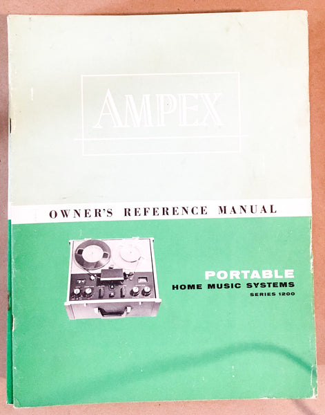 Ampex Model Series 1200 Tape Player Owners / User Manual *Original* #2