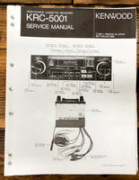 Kenwood KRC-5001 Car Radio  Service Manual *Original*