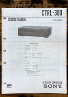 Sony CTRL-300 Controller  Service Manual *Original*