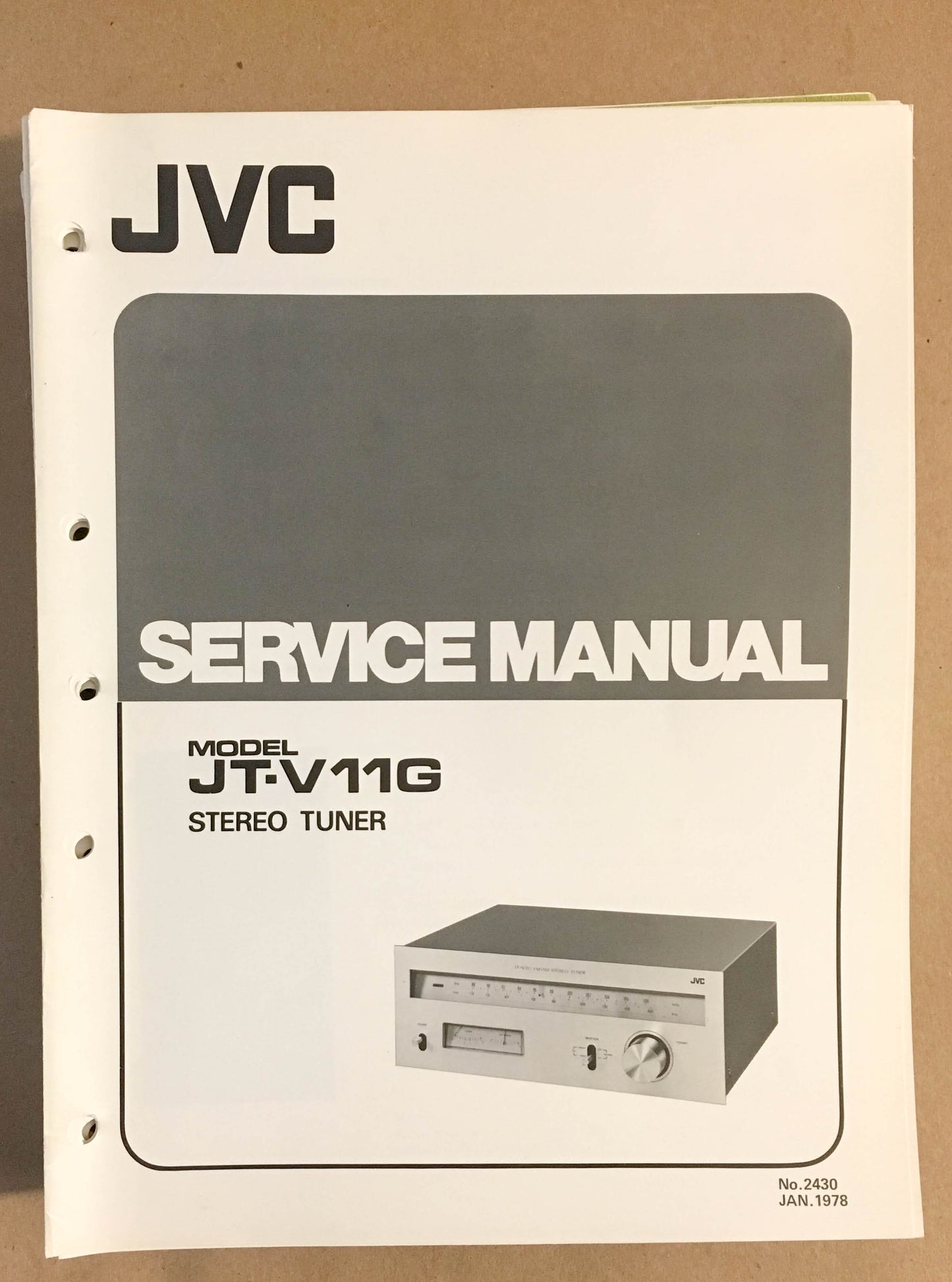 JVC JT-V11G Tuner  Service Manual *Original*