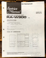 Pioneer RA-W900 Audio Rack Service Manual *Original*