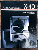 MGA / Mitsubishi X-10Record Player / Turntable  4 pg Dealer Brochure *Orig*