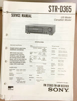 Sony STR-D365 Receiver  Service Manual *Original*