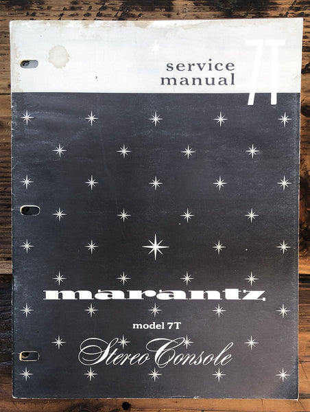 Marantz Model 7T Preamp / Preamplifier  Service Manual *Original* #2