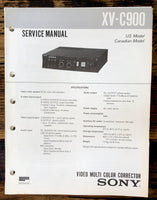 Sony XV-C900 Video Corrector  Service Manual *Original*