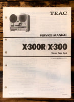 Teac X-300R / X-300 Cassette Service Manual *Original*