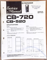 Pioneer CB-720 CB-520 Audio Rack Service Manual *Original*