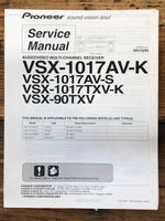 Pioneer VSX-1017AV -1017TXV -90TXV Receiver  Service Manual *Original*