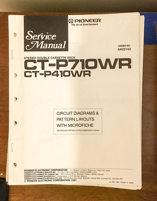 Pioneer CT-P710WR -P410WR  Service Manual *Original*