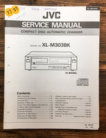 JVC XL-M303 BK CD Player  Service Manual *Original*