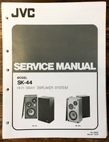 JVC SK-44 Speaker Service Manual *Original*