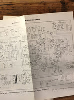 Kenwood KM-8002 Amplifier Large Fold Out Schematic Sheet *Original*