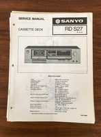 Sanyo RD S27 Cassette Deck Service Manual *Original*