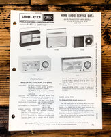 Philco Ford RT992 RT993 RT995 RT739 R970 Radio Service Manual *Original*